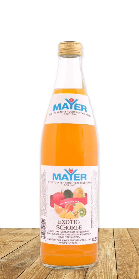 Mix aus exotischen Früchten, 60 % Fruchtgehalt.